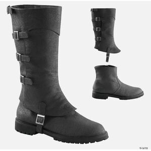 Funtasma Boots Mens 8 9 Black Pirate Captain Medieval Knight Aristocrat Nobleman